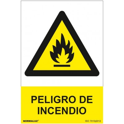 Señal Peligro Incendio Señal Peligro Incendio
