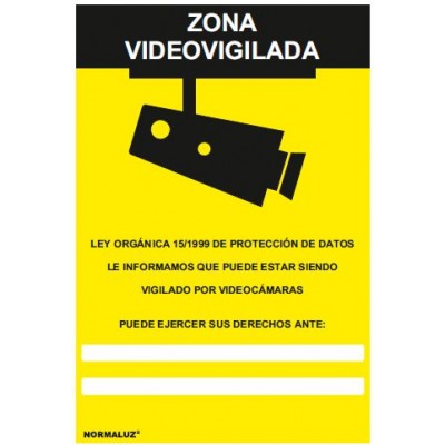 Señal Zona Videovigilada Señal Zona Videovigilada