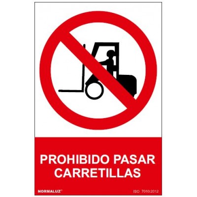 Señal Prohibido Carretillas Señal Prohibido Carretillas