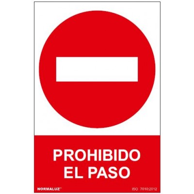 Señal Prohibido Paso Señal Prohibido Paso